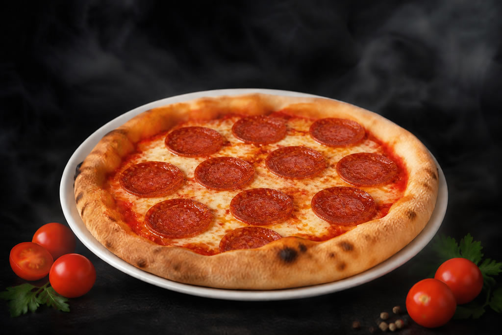 Szalámis pizza