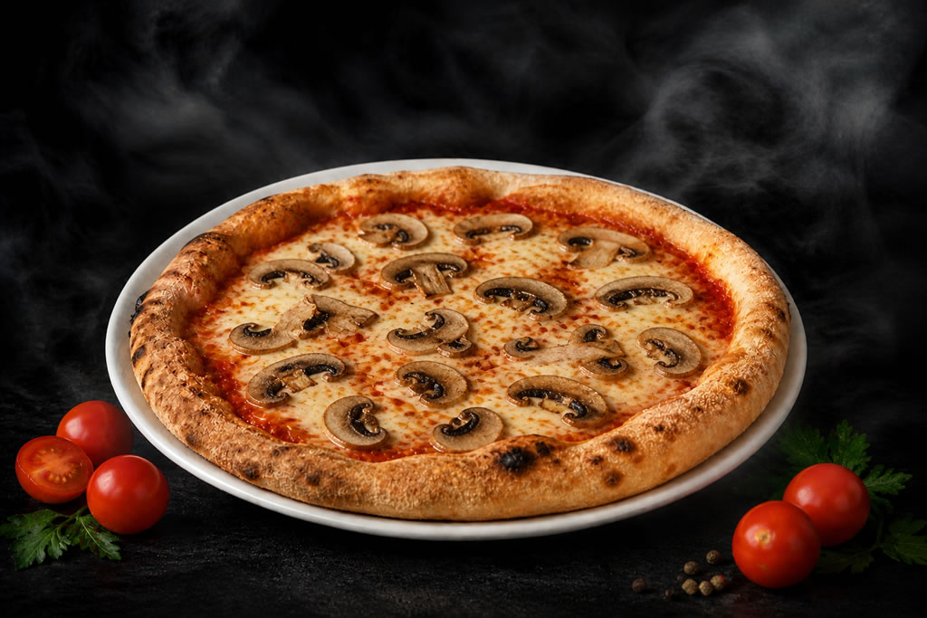 Gombás pizza