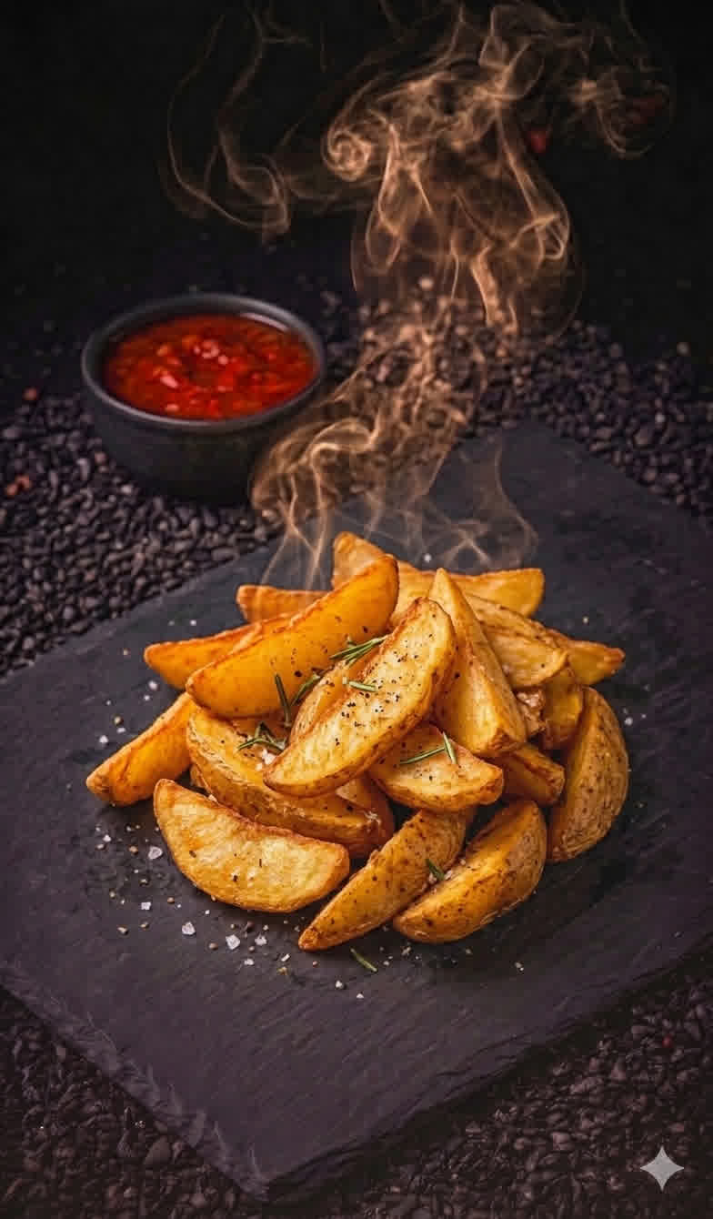 Steak burgonya